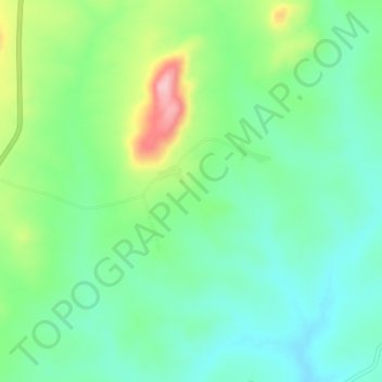 Boher topographic map, elevation, terrain