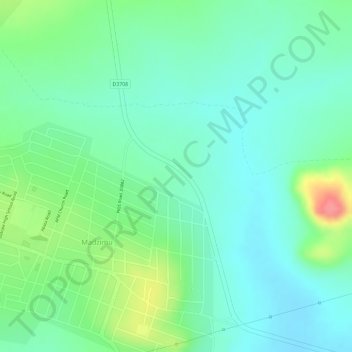 Chillas topographic map, elevation, terrain