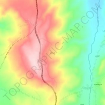 Ümit topographic map, elevation, terrain