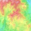 Les Martys topographic map, elevation, terrain