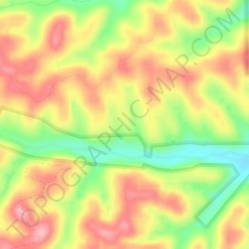 Shawnee State Forest topographic map, elevation, terrain
