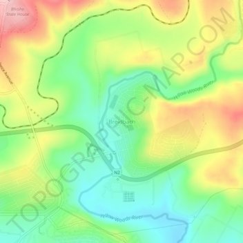 Breidbach topographic map, elevation, terrain