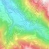 Champsec topographic map, elevation, terrain