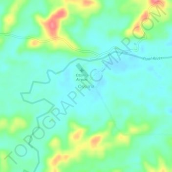 Ossima topographic map, elevation, terrain