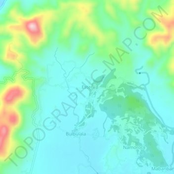 Ester topographic map, elevation, terrain