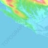 Ulcinj - Ulqin topographic map, elevation, terrain
