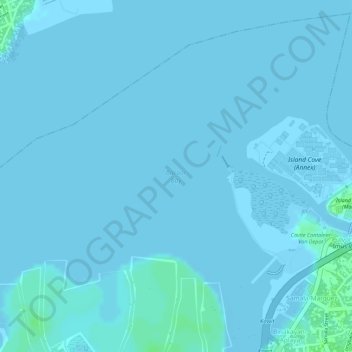 Bacoor Bay topographic map, elevation, terrain