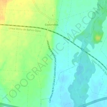Valorio topographic map, elevation, terrain