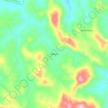 Catatau topographic map, elevation, terrain