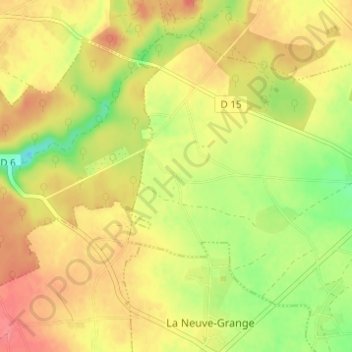 L'Anglet topographic map, elevation, terrain