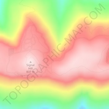 Mt Magazine Falls topographic map, elevation, terrain