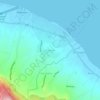 Pandan topographic map, elevation, terrain