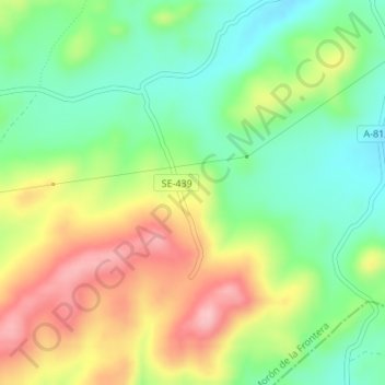 Martín Moro topographic map, elevation, terrain
