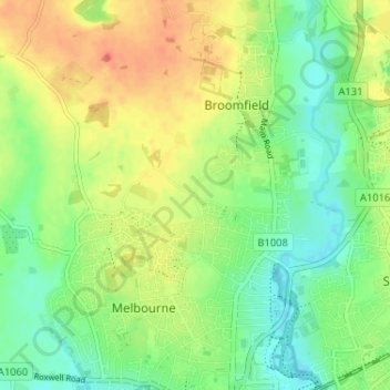 Scot's Green topographic map, elevation, terrain