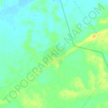 Bana topographic map, elevation, terrain