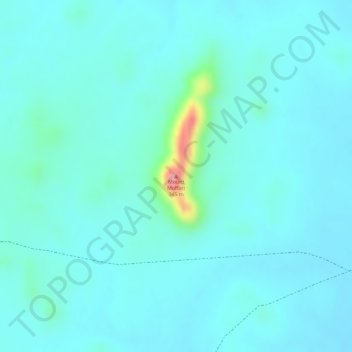 Mount Moffatt topographic map, elevation, terrain