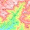 As Suwayda topographic map, elevation, terrain