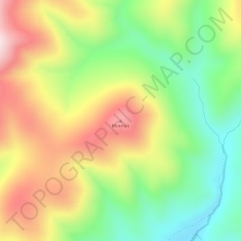 Монгол topographic map, elevation, terrain