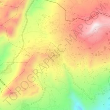 Laqlouq topographic map, elevation, terrain