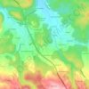 Cercal topographic map, elevation, terrain