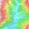 Les Rousses topographic map, elevation, terrain