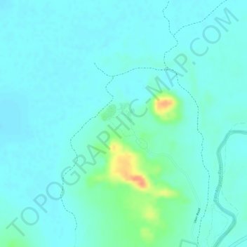 Ubirr topographic map, elevation, terrain