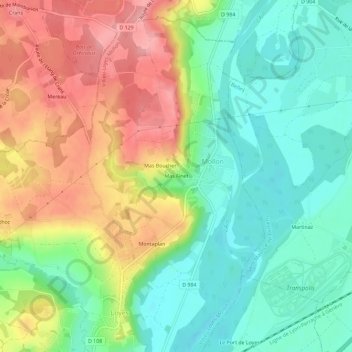 Mas Finet topographic map, elevation, terrain