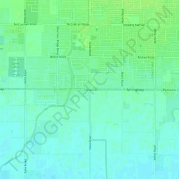 Panama topographic map, elevation, terrain