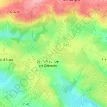 La Croix Jognier topographic map, elevation, terrain