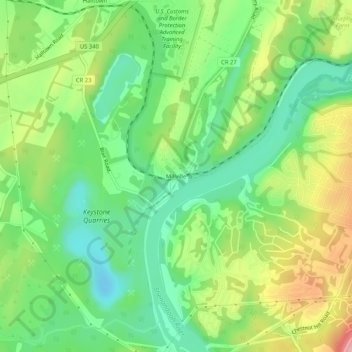Millville topographic map, elevation, terrain
