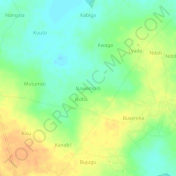 Nawampiti topographic map, elevation, terrain