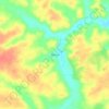 Morros topographic map, elevation, terrain