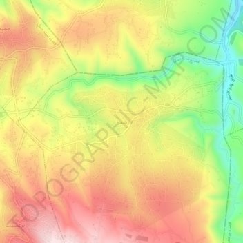 Chaqra topographic map, elevation, terrain