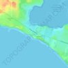 Surf Beach topographic map, elevation, terrain