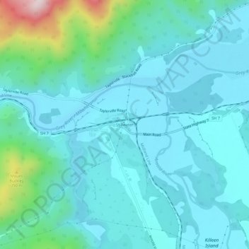 Stillwater topographic map, elevation, terrain