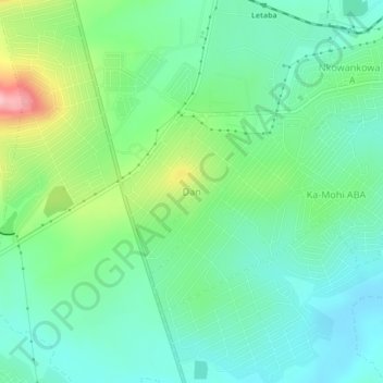 Dan topographic map, elevation, terrain