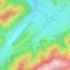 Montaillou topographic map, elevation, terrain