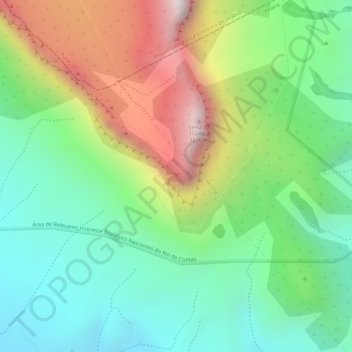Lapa topographic map, elevation, terrain