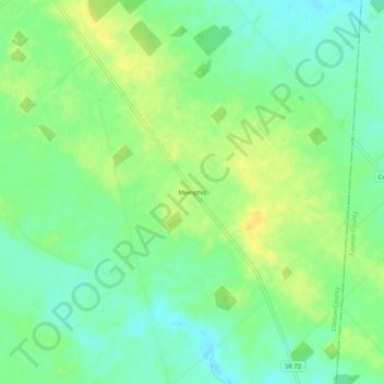 Memphis topographic map, elevation, terrain