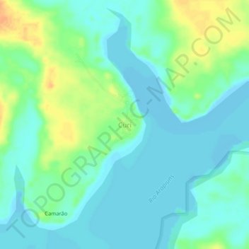 Curi topographic map, elevation, terrain