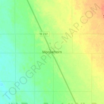 Moosehorn topographic map, elevation, terrain
