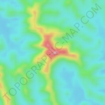 Bukit Churam topographic map, elevation, terrain
