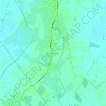 Montalbano topographic map, elevation, terrain