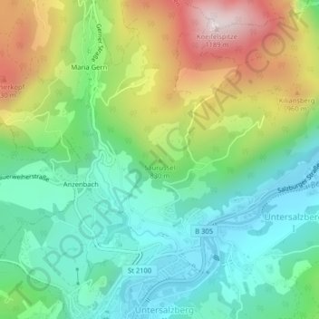 Saurüssel topographic map, elevation, terrain