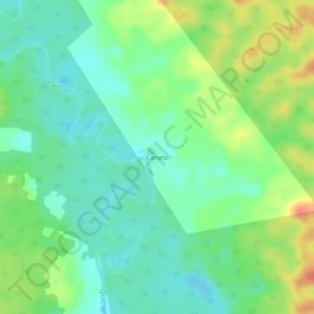 Caruru topographic map, elevation, terrain