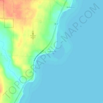 Long Point topographic map, elevation, terrain