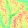 Meridian topographic map, elevation, terrain