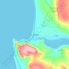 Elandsbaai topographic map, elevation, terrain