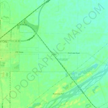 Heber topographic map, elevation, terrain