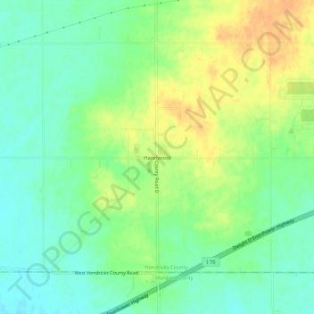Hazelwood topographic map, elevation, terrain